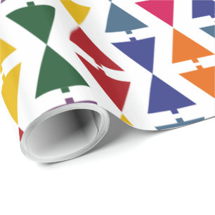 HAMbyWG - Gift Wrap - Graphic Multi-Coloured Trees