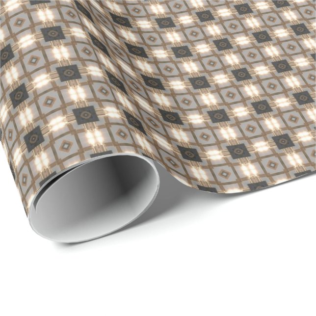 HAMbyWG - Gift Wrap - Pewter Brass Art Deco (Roll Corner)