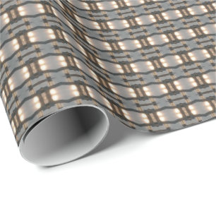 HAMbyWG - Gift Wrap - Pewter Brass Lights Deco