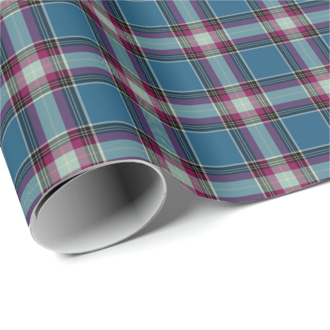 HAMbyWG - Gift Wrap - Teal Cherry Plaid (Roll Corner)