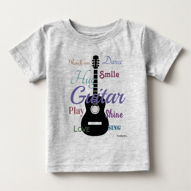 HAMbyWG -  Guitar Theme Baby T-Shirt (Front)