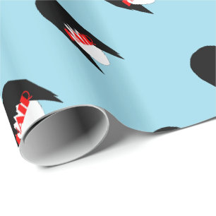 HAMbyWG - Hair Graphic in Light Blue Wrapping Paper