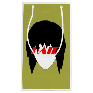 HAMbyWG - Hair Graphic in Olive Green Small Gift Bag
