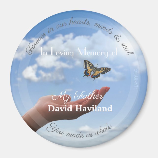 HAMbyWG - Hand releasing a butterfly magnet (Front)