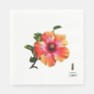 HAMbyWG Hawaiin Hibiscus Flower Napkin