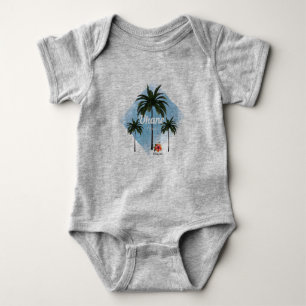 HAMbyWG Hawaiin Themed  Palm Trees toddler t-shirt Baby Bodysuit