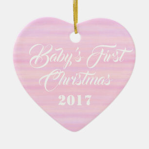 HAMbyWG - Heart Shaped Ornament - Baby's First