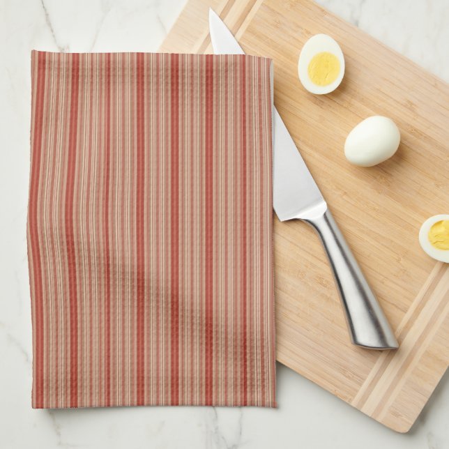 HAMbyWG - Kitchen Towels -Red Stripes (Quarter Fold)