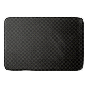 HAMbyWG - Large Bath Matt - Black/Black Polka Dot Mat