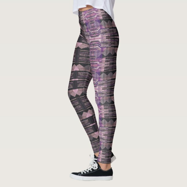 HAMbyWG Leggings - Black Purple (Left)
