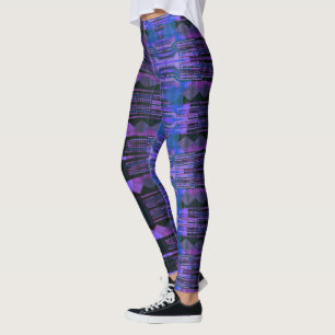 HAMbyWG Leggings - Black Purple Blue