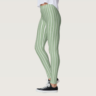 HAMbyWG - Leggings - Light green n White Stripe