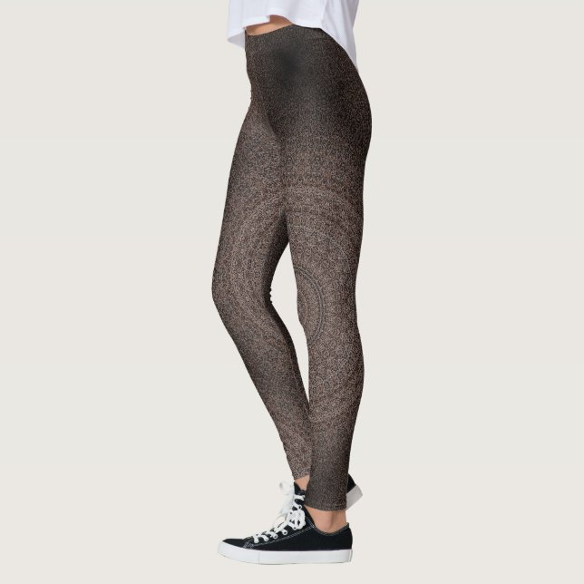 HAMbyWG - Leggings - Taupe Mandala (Left)