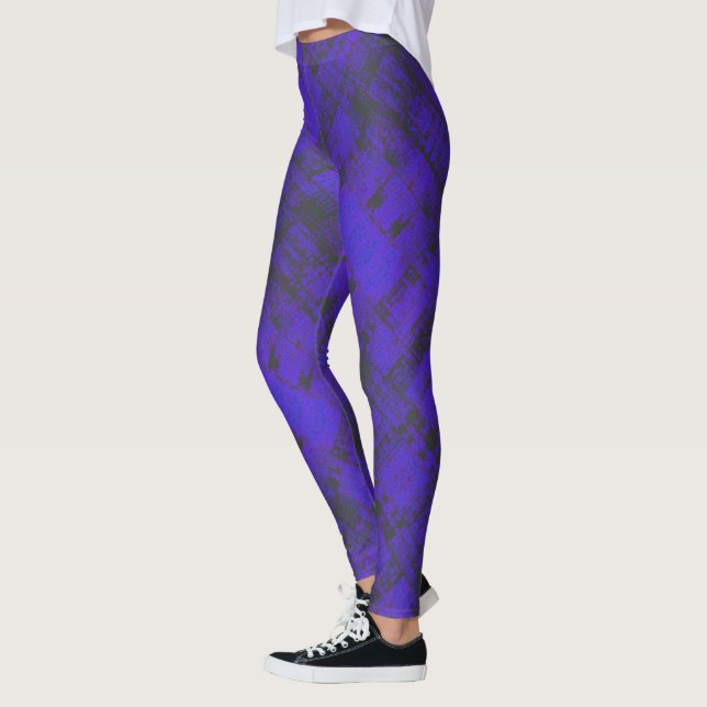 HAMbyWG - Leggings -  Violet Blue Distress (Left)