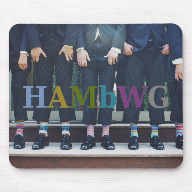 HAMbyWG - Men Showing Socks -Mouse Pad Mouse Pad (Front)