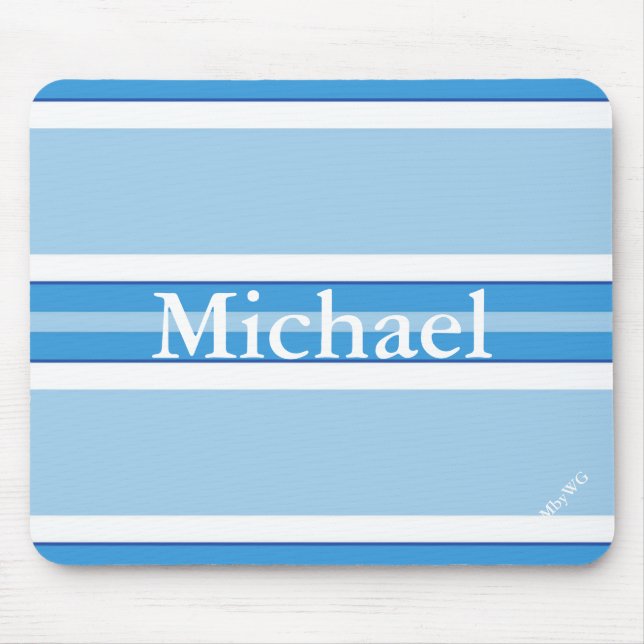 HAMbyWG - Mouse Pad - Blue Stripe Wide (Front)