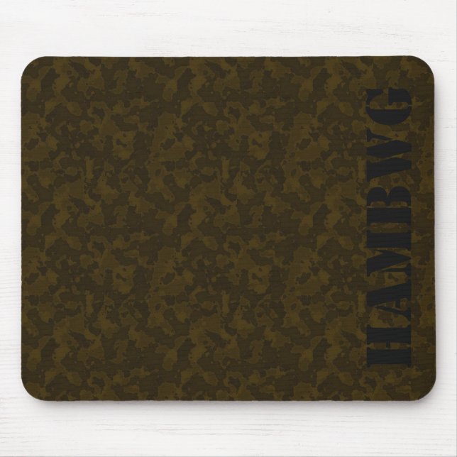 HAMbyWG - Mouse Pad - Brown Camouflage (Front)