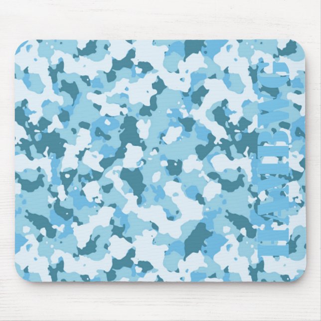 HAMbyWG - Mouse Pad - grey blue Camouflage (Front)
