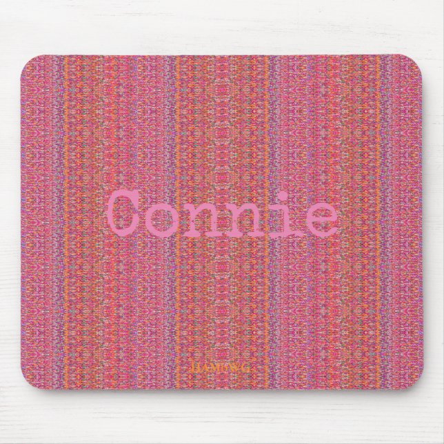 HAMbyWG - Mouse Pad -  Lace - Pink & Orange (Front)