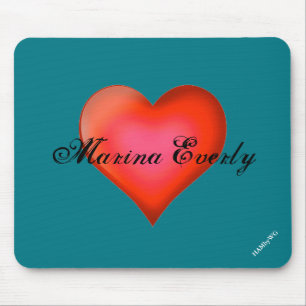 HAMbyWG - Mouse Pad - Red Heart