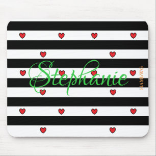 HAMbyWG - Mouse Pad - Tiny Red hearts