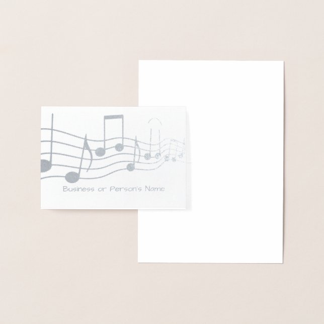 HAMbyWG Music Graphic Personalised Foil Card (Display)