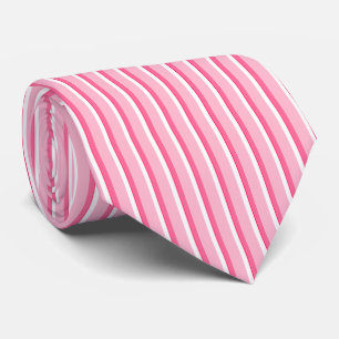 HAMbyWG - Neck Tie - Pink Stripes & White