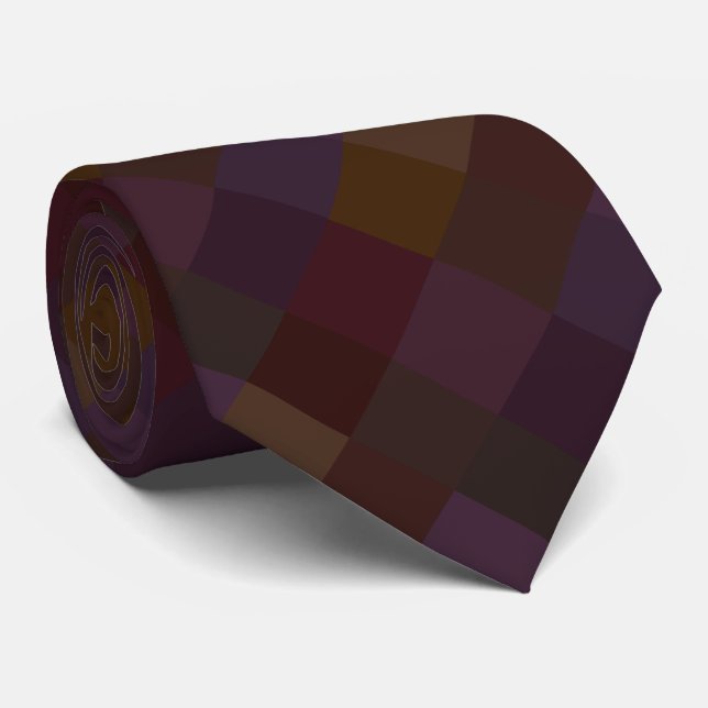 HAMbyWG - Neck Tie - Plum Spectrum Diamond (Rolled)