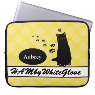 HAMbyWG - Neoprene Sleeve - w Cat & Polka Dots
