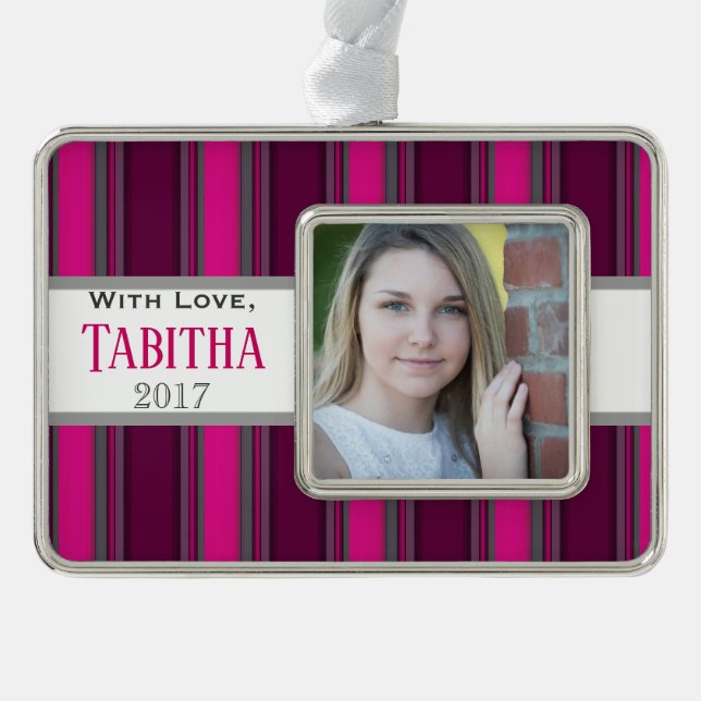 HAMbyWG - Ornament - Aqua Stripes (Front)