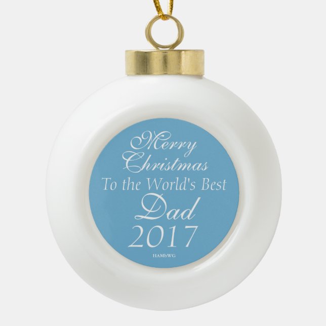 HAMbyWG - Ornament - Best Dad (Front)