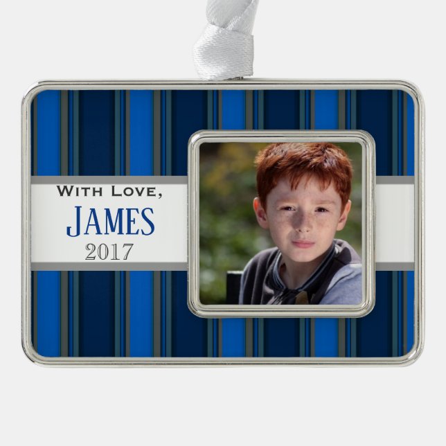 HAMbyWG - Ornament - Blue Stripes (Front)