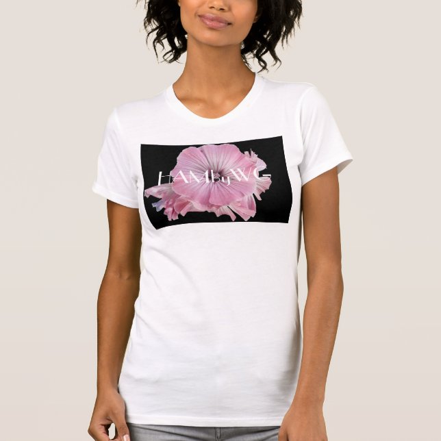 HAMbyWG Pale Pink Wispy Flower T-Shirt (Front)