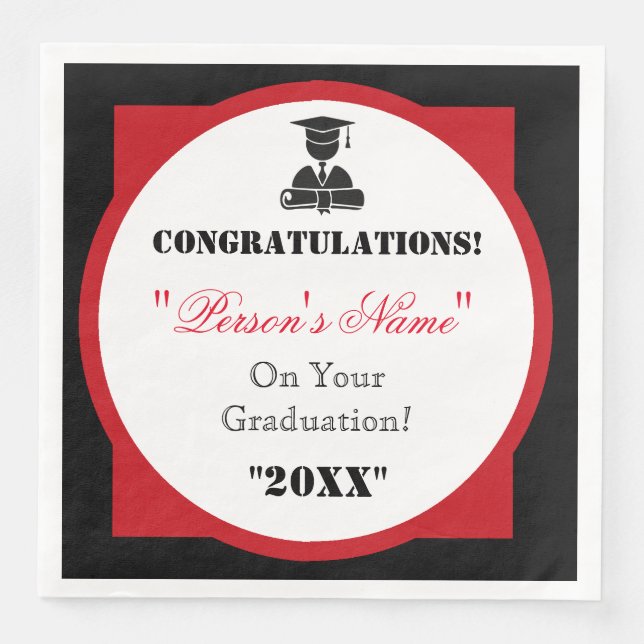 HAMbyWG - Paper Napkin - Graduation (Front)