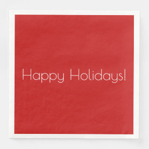HAMbyWG - Paper Napkins - Happy Holidays Red