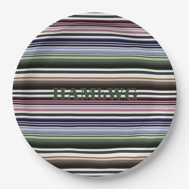 HAMbyWG - Paper Plate - Goth Stripe (Front)