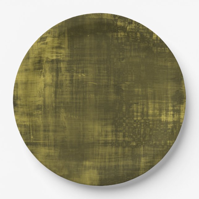 HAMbyWG - Paper Plate - Olive Watercolor (Front)