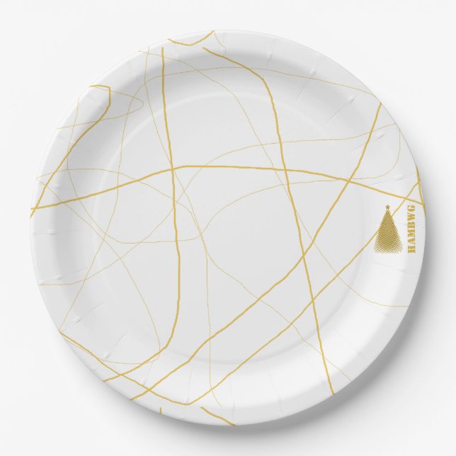 HAMbyWG - Paper Plates 9" - Christmas Tree (Front)