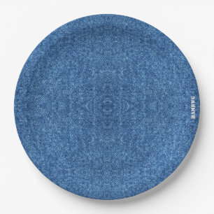 HAMbyWG - Paper Plates 9" - Denim Image
