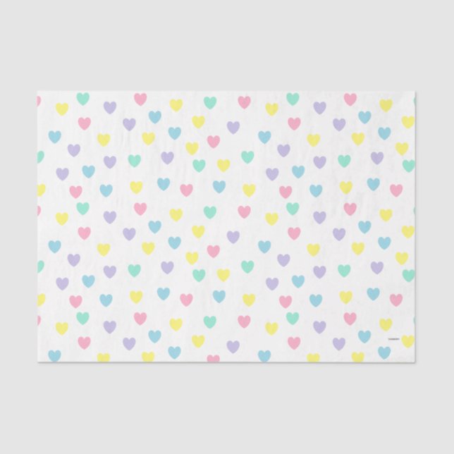 HAMbyWG - Pastel Hearts Tissue Paper (Front)