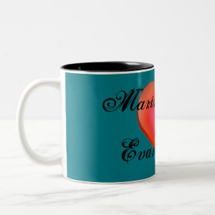HAMbyWG - Personalizable Mug - Bright Red Heart