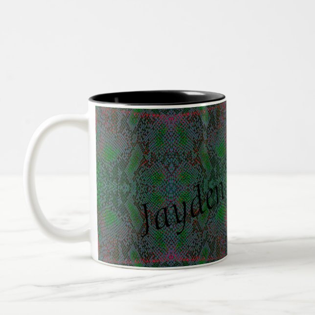 HAMbyWG - Personalizable Mug - Snake - Green/Red (Left)