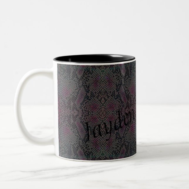 HAMbyWG - Personalizable Mug - Snake - Pink/Grey (Left)