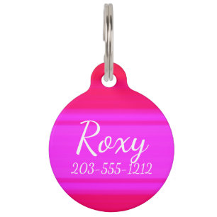 HAMbyWG - Pet Name Tag - Hot/Hot Pink