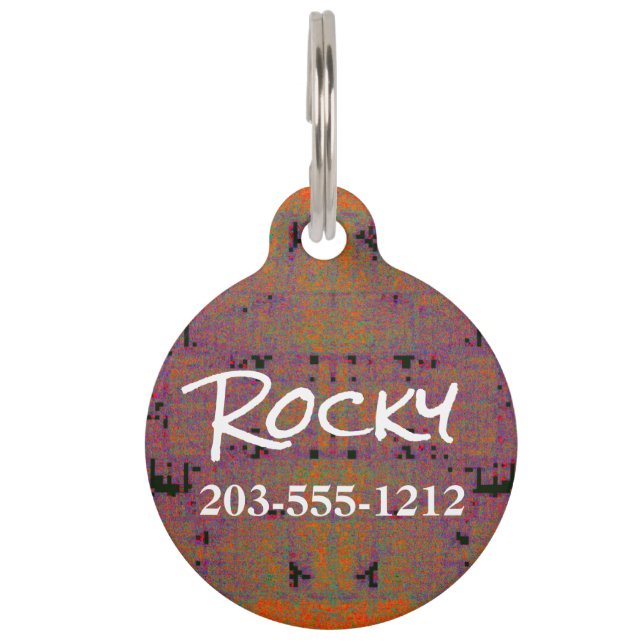 HAMbyWG - Pet Name Tag - Orange (Front)
