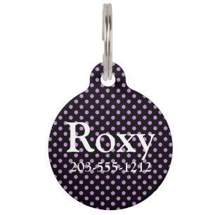 HAMbyWG - Pet Name Tag - Polka Dots