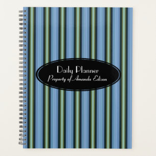 HAMbyWG - Photo Daily Planner - Blue Deco Stripe