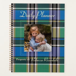 HAMbyWG - Photo Daily Planner - Blue Plaid
