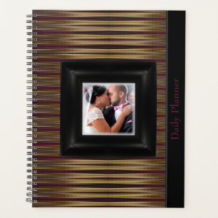 HAMbyWG - Photo Daily Planner -  Burgundy Gradient