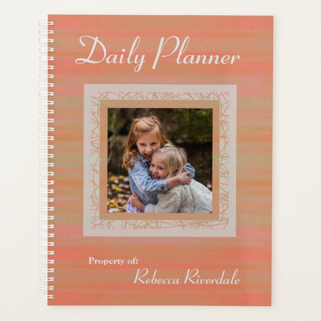 HAMbyWG - Photo Daily Planner - Cantalope Wash (Front)